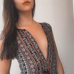 Patterned Romper